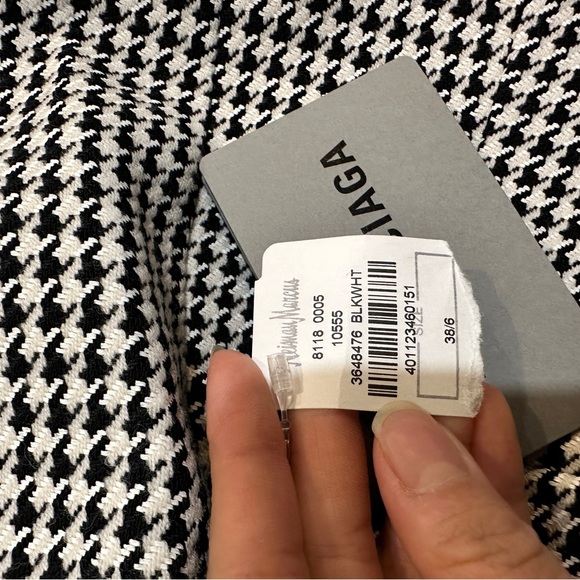 NWT Balenciaga Pied de poule wrap skirt - Picture 4 of 11